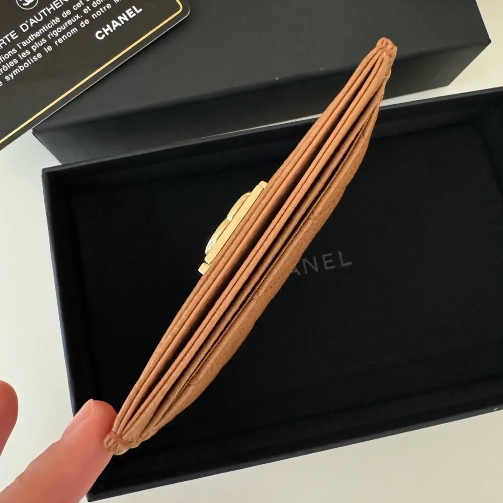 Chanel Boy Card Holder 21K, Brown - Picture 3 of 12